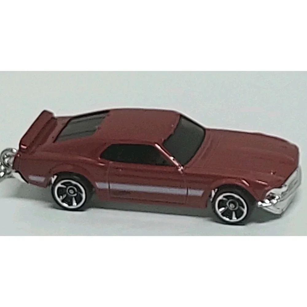 Hot Wheels '69 Ford Mustang Boss 302 Diecast 1:64 Custom Keychain
